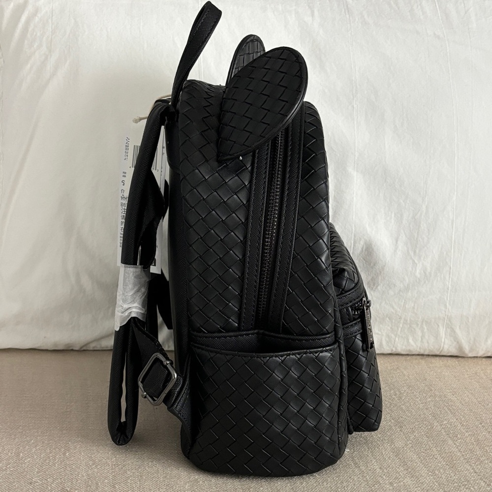 Disney Parks Loungefly Black Woven Backpack and Headband Set - Picture 3 of 7